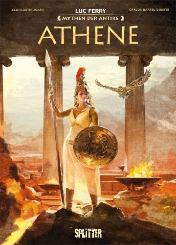Buchcover und Innenansicht für das Buch: Mythen der Antike: Athene