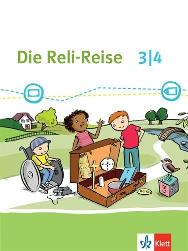 Buchcover und Innenansicht für das Buch: Die Reli-Reise 3/4. Schülerbuch Klasse 3/4