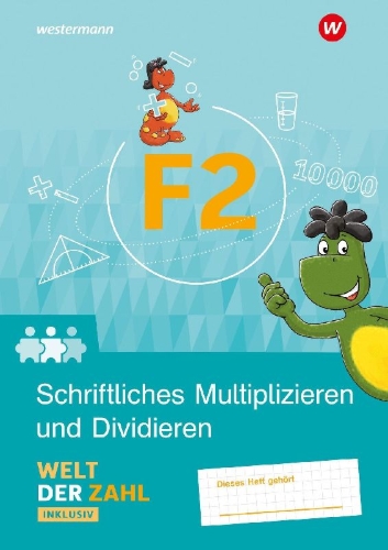 Buchcover und Innenansicht für das Buch: Welt der Zahl Inklusiv. Inklusionsheft F2