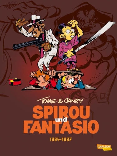 Buchcover und Innenansicht für das Buch: Spirou und Fantasio Gesamtausgabe 14: 1984-1987