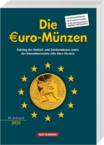 Buchcover und Innenansicht für das Buch: Die Euro-Münzen