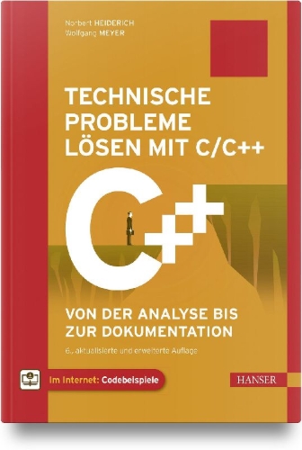 Buchcover und Innenansicht für das Buch: Technische Probleme lösen mit C/C++