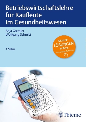 Buchcover und Innenansicht für das Buch: Betriebswirtschaftslehre für Kaufleute im Gesundheitswesen