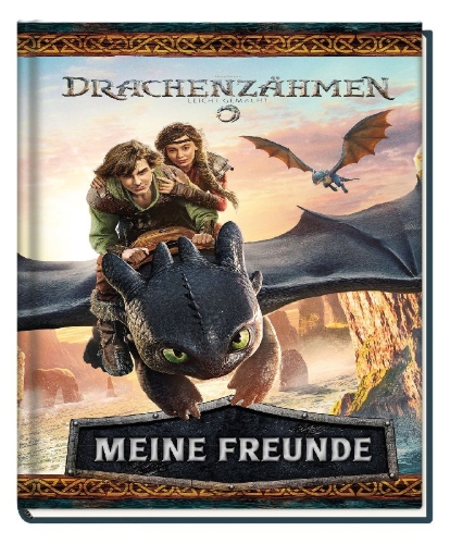 Buchcover und Innenansicht für das Buch: Drachenzähmen leicht gemacht (Live Action): Meine Freunde
