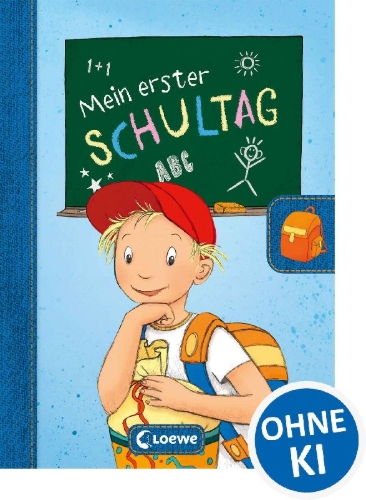 Buchcover und Innenansicht für das Buch: Mein erster Schultag (Jungen)