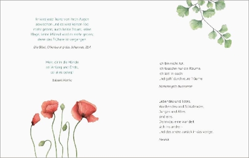 Buchcover und Innenansicht für das Buch: Mein Herz, sei nicht beklommen