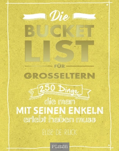 Buchcover und Innenansicht für das Buch: Die Bucket List für Großeltern