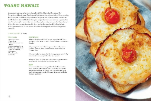 Buchcover und Innenansicht für das Buch: Flower Power Food