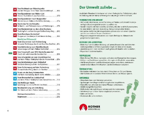Buchcover und Innenansicht für das Buch: Wandern & Einkehren Pfälzerwald und Deutsche Weinstraße