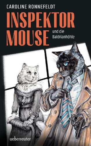 Buchcover und Innenansicht für das Buch: Inspektor Mouse und die Baldrianhöhle