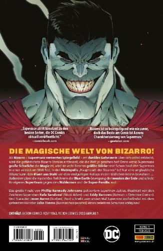 Buchcover und Innenansicht für das Buch: Action Comics #1057-#1063; Action Comics 2023 Annual 1