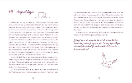 Buchcover und Innenansicht für das Buch: Manchmal muss ich mich suchen gehen