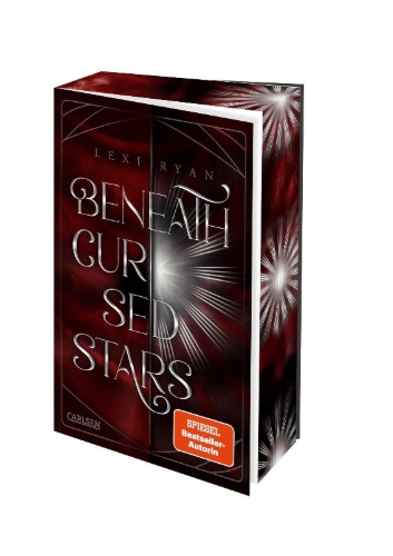 Buchcover und Innenansicht für das Buch: Beneath These Cursed Stars