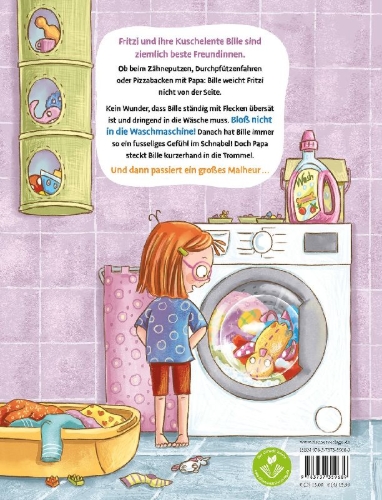Buchcover und Innenansicht für das Buch: Fritzi und Bille - Bloß nicht in die Waschmaschine