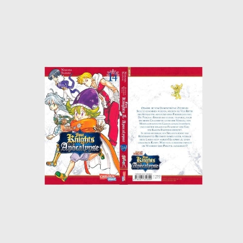 Buchcover und Innenansicht für das Buch: Mokushiroku no yonkishi