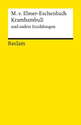 Buchcover und Innenansicht für das Buch: Krambambuli und andere Erzählungen