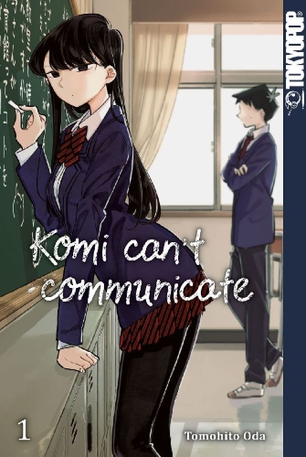 Buchcover und Innenansicht für das Buch: Komi can't communicate 01