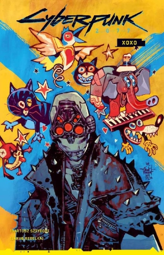 Buchcover und Innenansicht für das Buch: Cyberpunk 2077: XOXO #1-#4