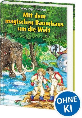 Buchcover und Innenansicht für das Buch: Mit dem magischen Baumhaus um die Welt