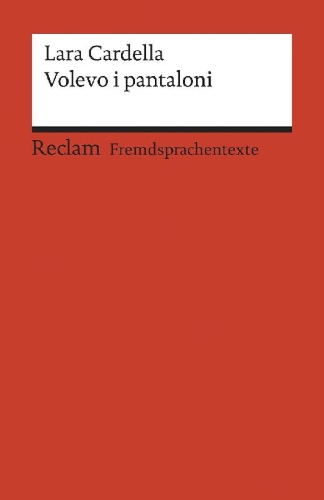 Buchcover und Innenansicht für das Buch: Volevo i pantaloni