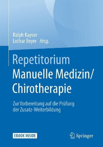 Buchcover und Innenansicht für das Buch: Repetitorium Manuelle Medizin/Chirotherapie