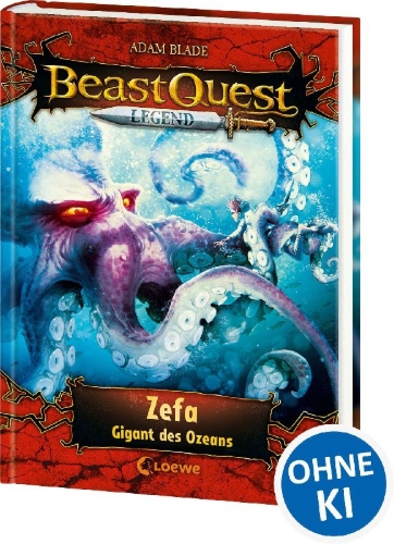 Buchcover und Innenansicht für das Buch: Zepha the Monster Squid