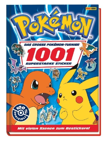 Buchcover und Innenansicht für das Buch: Pokémon: 1001 Battle Stickers