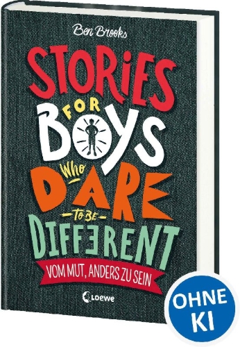 Buchcover und Innenansicht für das Buch: Stories for Boys who dare to be different