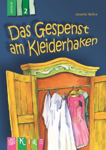 Buchcover und Innenansicht für das Buch: Das Gespenst am Kleiderhaken - Lesestufe 2
