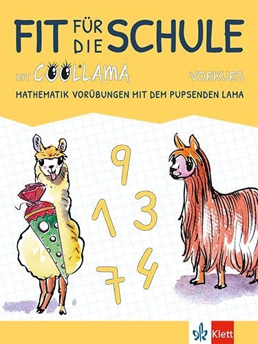 Buchcover und Innenansicht für das Buch: Fit für die Schule mit Coollama