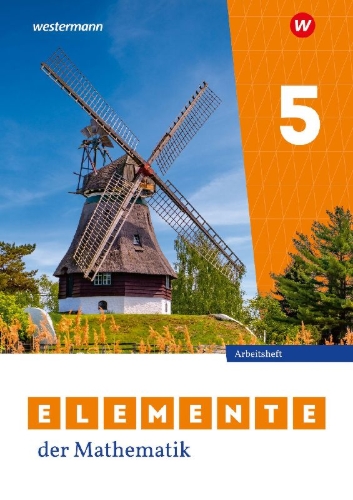 Buchcover und Innenansicht für das Buch: Elemente der Mathematik SI 5. Arbeitsheft mit Lösungen. Für Niedersachsen
