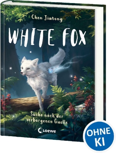 Buchcover und Innenansicht für das Buch: White Fox in the forest / White Fox and the Collar of Reincarnation