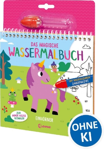 Buchcover und Innenansicht für das Buch: Mes dessins magiques - Les Licornes
