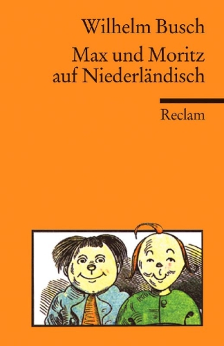 Buchcover und Innenansicht für das Buch: Max und Moritz auf Niederländisch