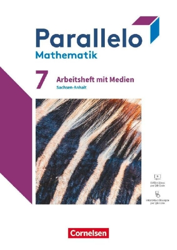 Buchcover und Innenansicht für das Buch: Parallelo 7. Schuljahr - Sachsen-Anhalt - Arbeitsheft mit Medien und Lösungen