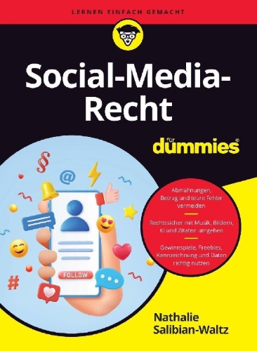Buchcover und Innenansicht für das Buch: Social Media Recht für Dummies