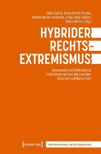 Buchcover und Innenansicht für das Buch: Hybrider Rechtsextremismus