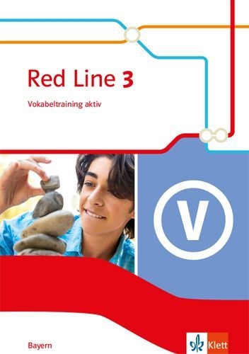 Buchcover und Innenansicht für das Buch: Red Line 3. Vokabeltraining aktiv Klasse 7. Ausgabe Bayern