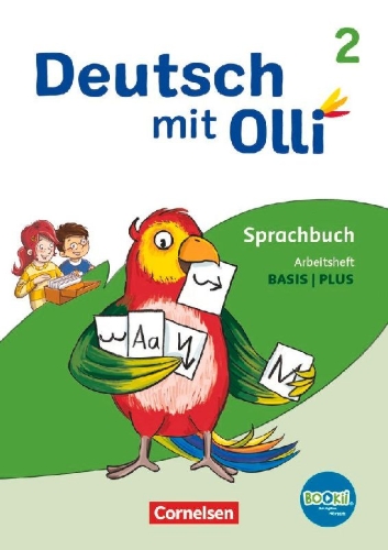 Buchcover und Innenansicht für das Buch: Deutsch mit Olli 2. Schuljahr. Arbeitsheft Basis / Plus