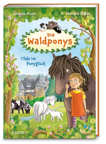 Buchcover und Innenansicht für das Buch: Die Waldponys (Band 1) - Tilda im Ponyglück