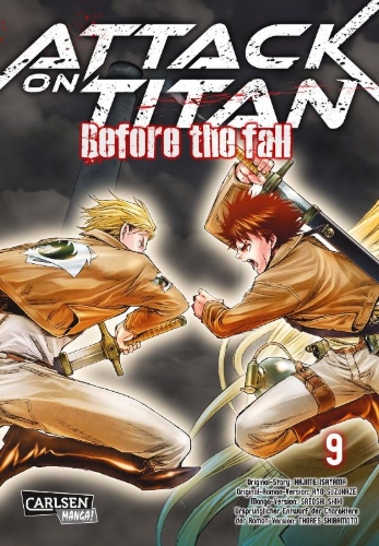 Buchcover und Innenansicht für das Buch: Shingeki no Kyojin - Before the Fall