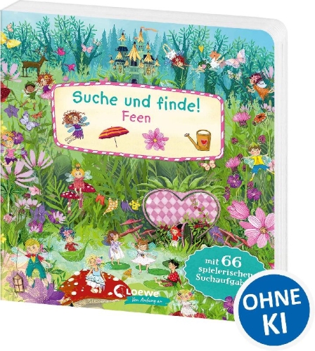 Buchcover und Innenansicht für das Buch: Suche und Finde! - Feen