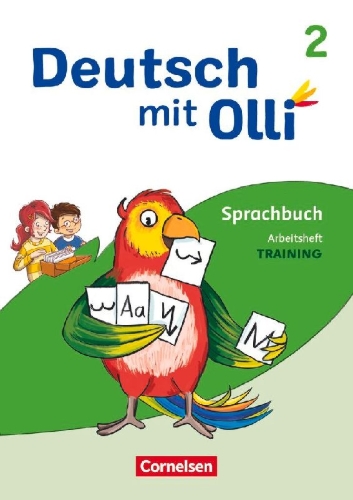 Buchcover und Innenansicht für das Buch: Deutsch mit Olli 2. Schuljahr. Training: Rechtschreibung und Grammatik - Arbeitsheft