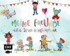 Buchcover und Innenansicht für das Buch: Meine Freunde: Mutig, stark & wunderbar - Ein Eintragalbum für ALLE zum Thema Vielfalt