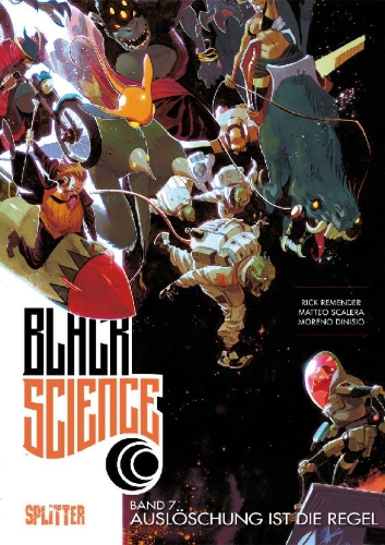 Buchcover und Innenansicht für das Buch: Black Science. Band 7