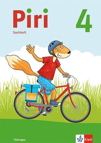 Buchcover und Innenansicht für das Buch: Piri 4 Sachunterricht. Arbeitsheft mit Reisefibel Klasse 4.  Ausgabe für Thüringen