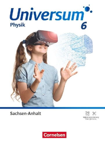 Buchcover und Innenansicht für das Buch: Universum Physik  6. Schuljahr. Gymnasium Sachsen-Anhalt - Schulbuch