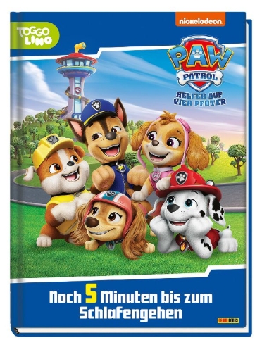 Buchcover und Innenansicht für das Buch: PAW Patrol: Noch 5 Minuten bis zum Schlafengehen
