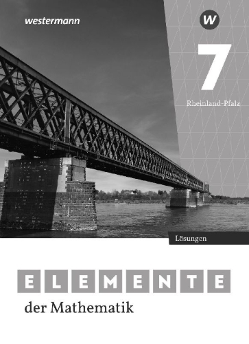 Buchcover und Innenansicht für das Buch: Elemente der Mathematik SI 7. Lösungen. Für Rheinland-Pfalz