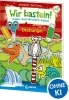 Buchcover und Innenansicht für das Buch: Wir basteln! - Malen, Ausschneiden, Kleben - Dschungel